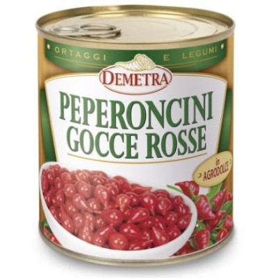 Sweet red mini peppers, DEMETRA, 793 g / 325 g